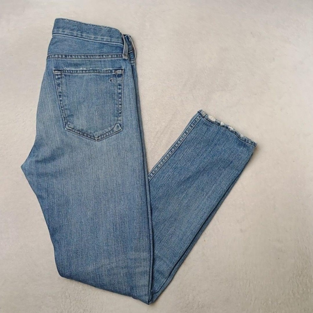 Rag & Bone Jeans Mens 31x32 Blue Fit 2 Groveland Slim Straight Light Button Fly